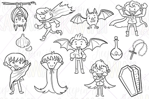 Vampire Boys Clip Art