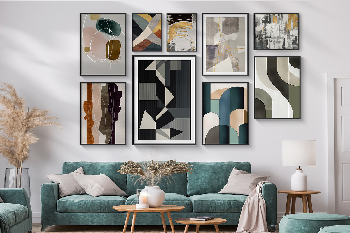 modern abstract painting wall art, a Decorative Illustration by Muzi pear studio (Photo 5 of 12)