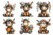 Whimsical Easter Highland Cow Clipar, an Illustration by Daily.Designs (Thumbnail 4 of 8)