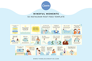 Mindful Moments Kit Instagram Canva, a Social Media Template by The Blog Creative (Thumbnail 2 of 6)