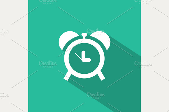 Flat Clock icon preview 2
