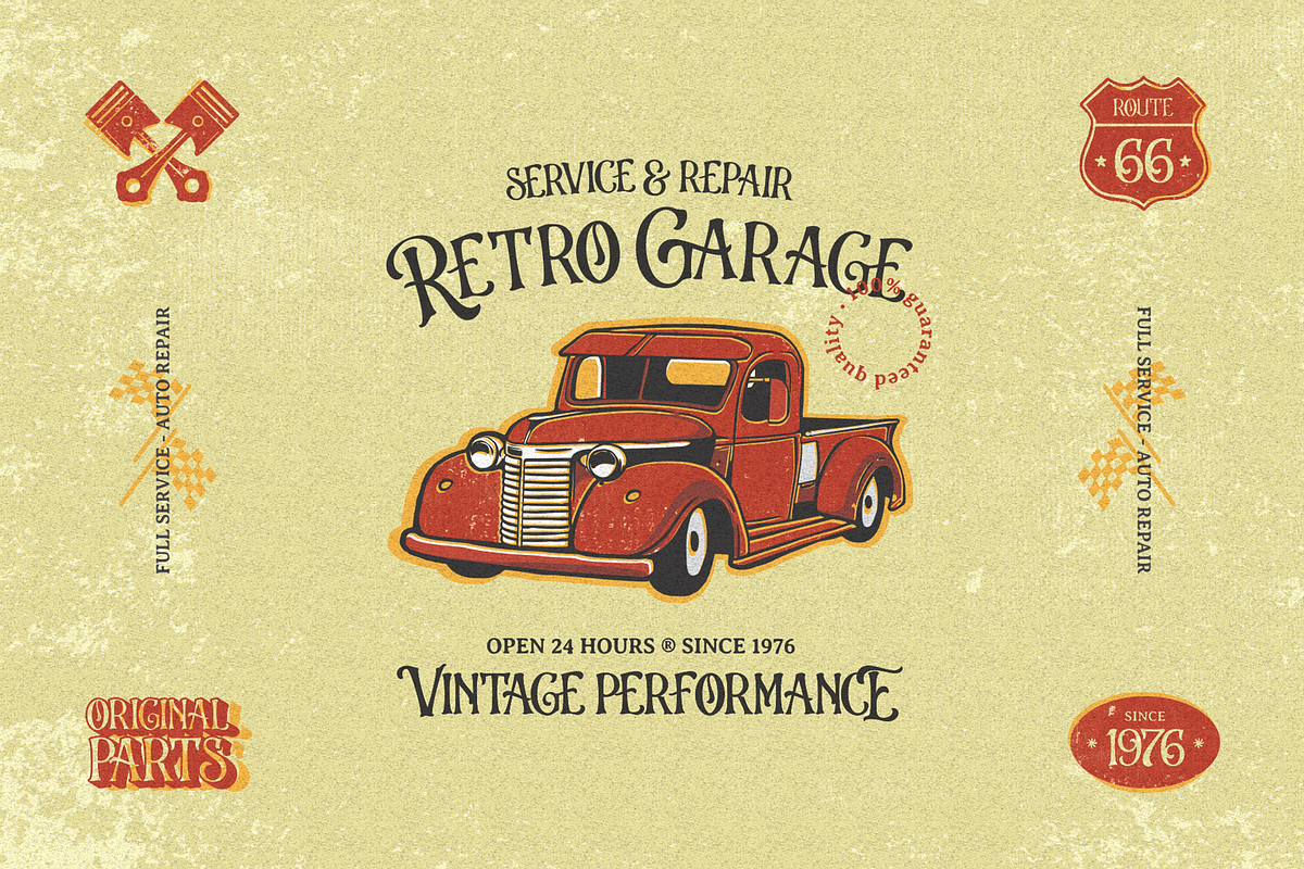 Antistar - Vintage Logo & Motorcycle preview 4