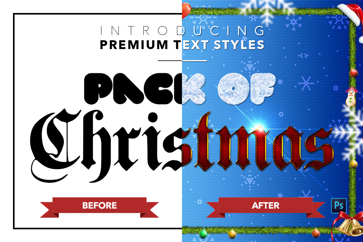Christmas Pack #1 - Text Styles, a Layer Style Add-On by Jonas Stensgaard (Photo 22 of 23)