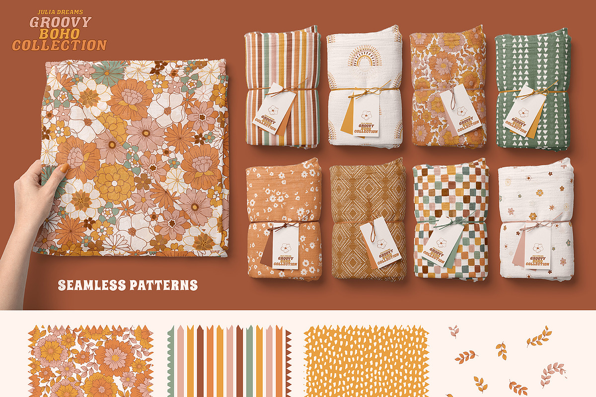 Groovy Boho Collection, a Texture Illustration by Julia Dreams (Photo 4 of 7)