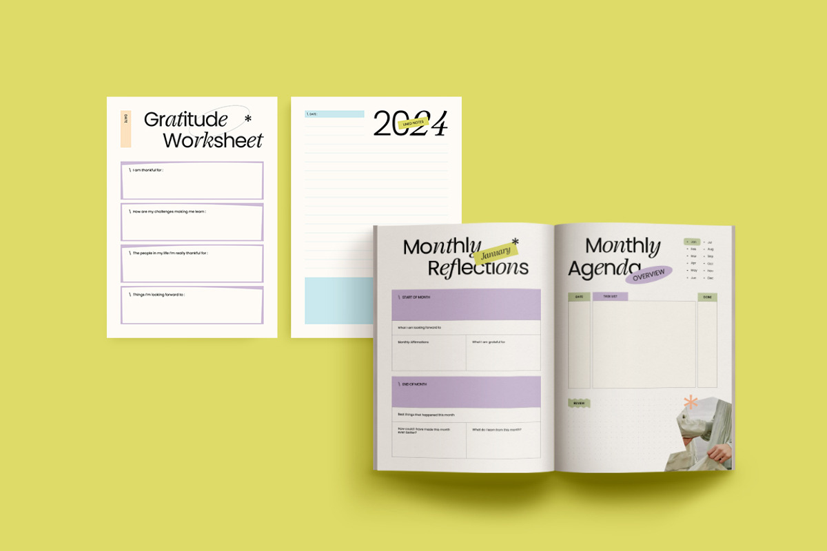 MIEL 2024 Planner and Journal, a Magazine Template by Eviory (Photo 6 of 10)