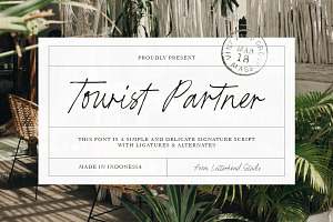 Tourist Partner Signature Script