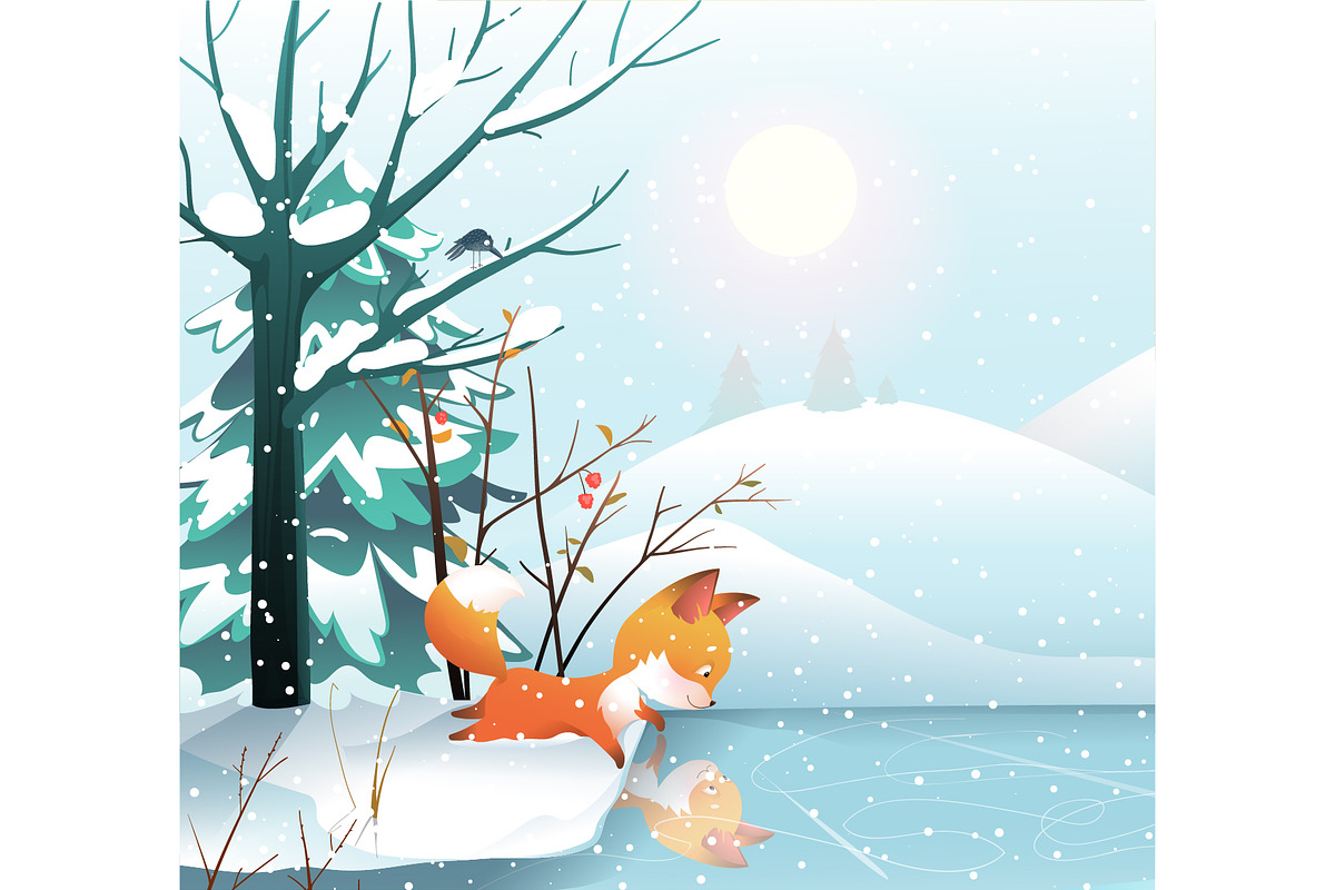 Winter Joy - Animals in Forest, an Animal Illustration by Popmarleo Shop (Photo 8 of 13)