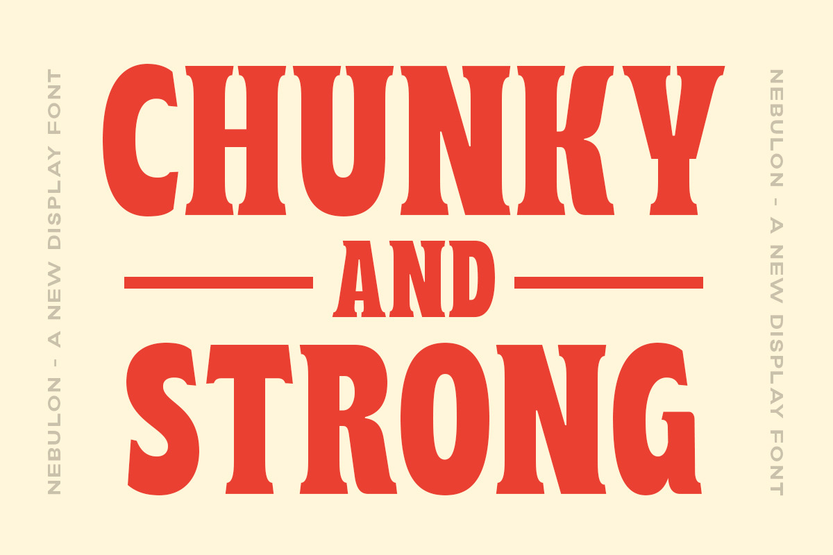 Nebulon - Bold Display Font, a Serif Font by Letterhend Studio (Photo 2 of 9)