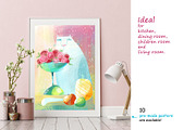 Still Life with Cat - poster creator, an Illustration by Zooza Art (Thumbnail 5 of 10)