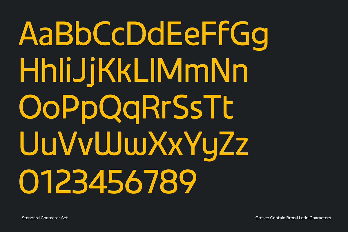 Gresco; 16 Fonts of Sans Serif, a Sans Serif Font by Eko Bimantara (Photo 5 of 13)
