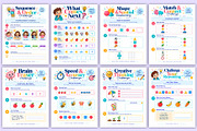 Brain Power Challenge Workbook kdp, a Stationery Template by Mustafiz (Thumbnail 4 of 4)