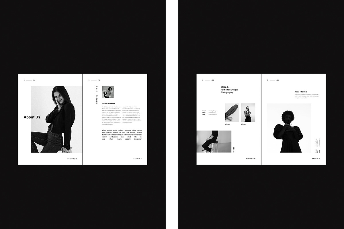 Photography Portfolio Template, a Brochure Template by TemplateFolio-Shop (Photo 5 of 17)