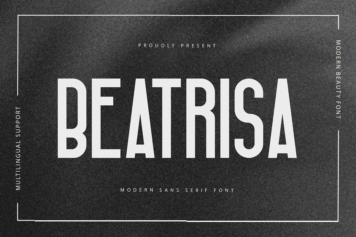 Beatrisa - Modern Sans Serif Font, a Sans Serif Font by overlaytemplates (Photo 1 of 5)