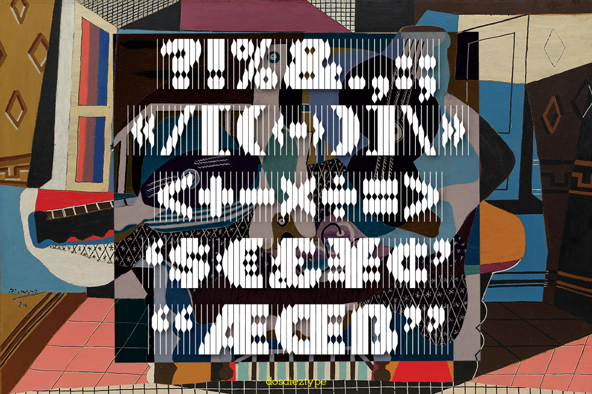 Mandolina Lined Font preview 4