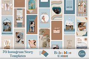 Instagram Story Templates Boho Canva, a Social Media Template by Boltik Studio (Thumbnail 1 of 7)