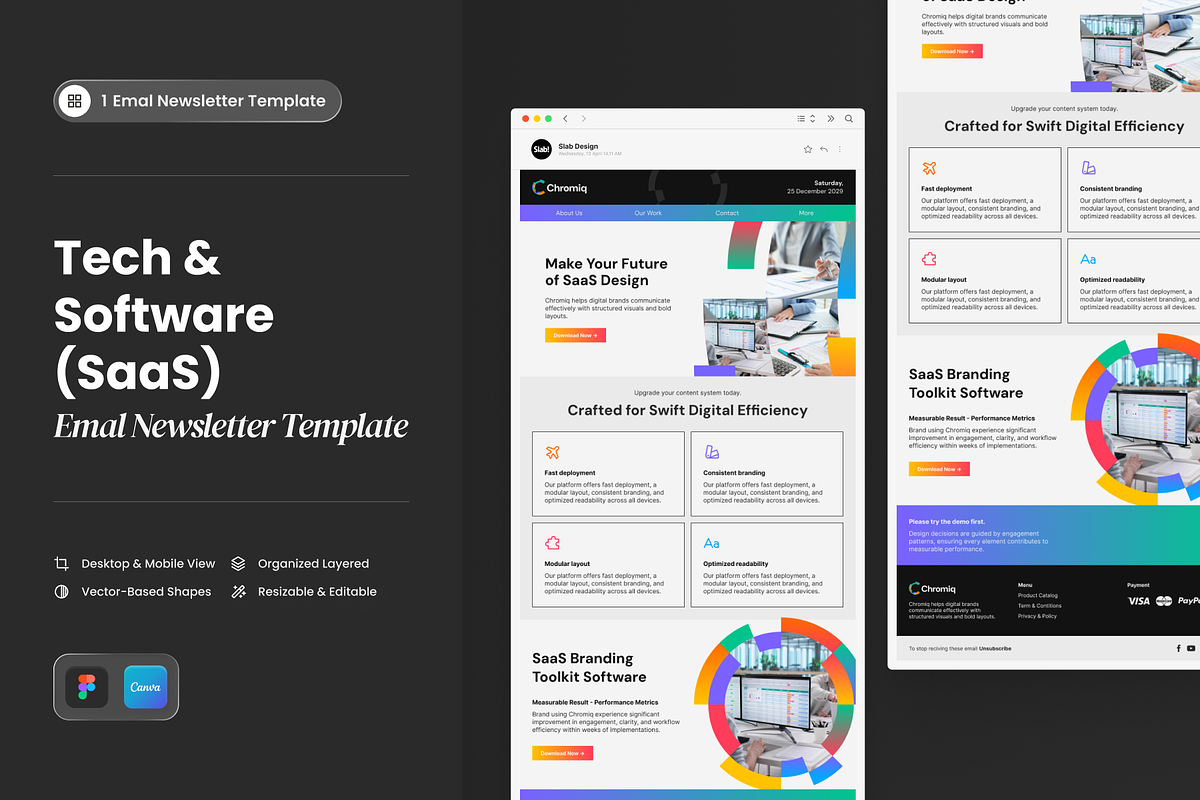 Tech & Software (SaaS) Email, an Email Template by SLAB! Design (Photo 1 of 4)
