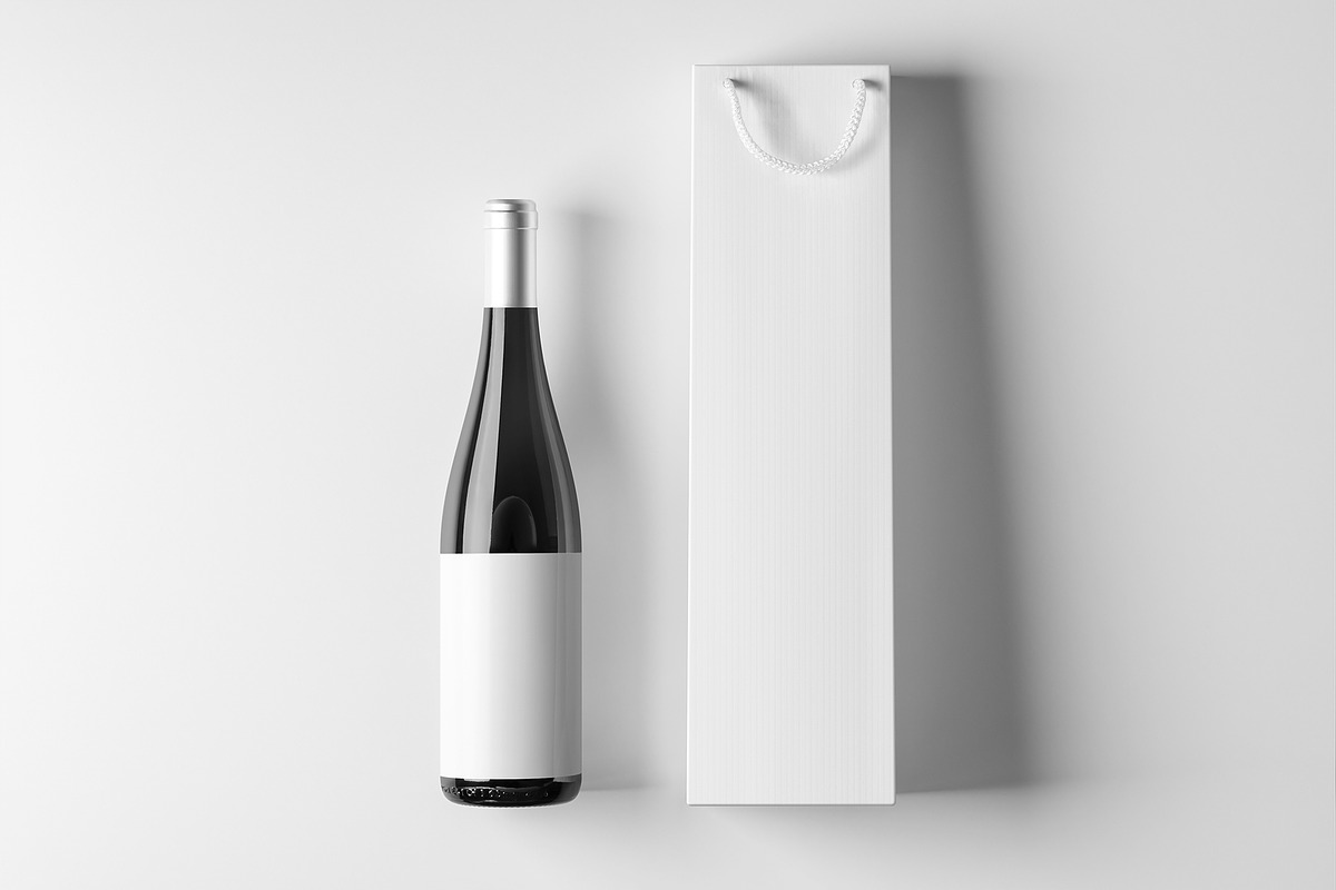 Wine Bottle and Bag Mockup, a Packaging Mockup by My Mockup (Photo 5 of 7)