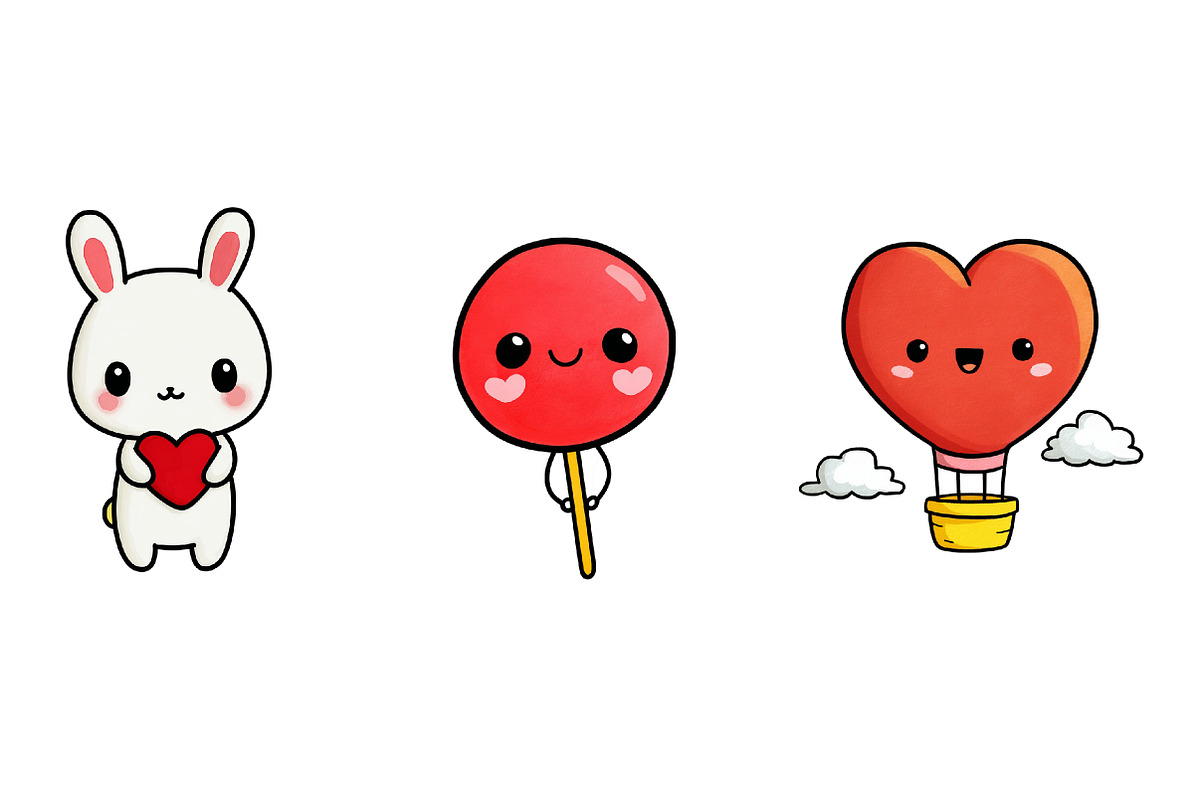 Valentines mail clipart, Valentines, an Illustration by CreationArt (Photo 6 of 6)
