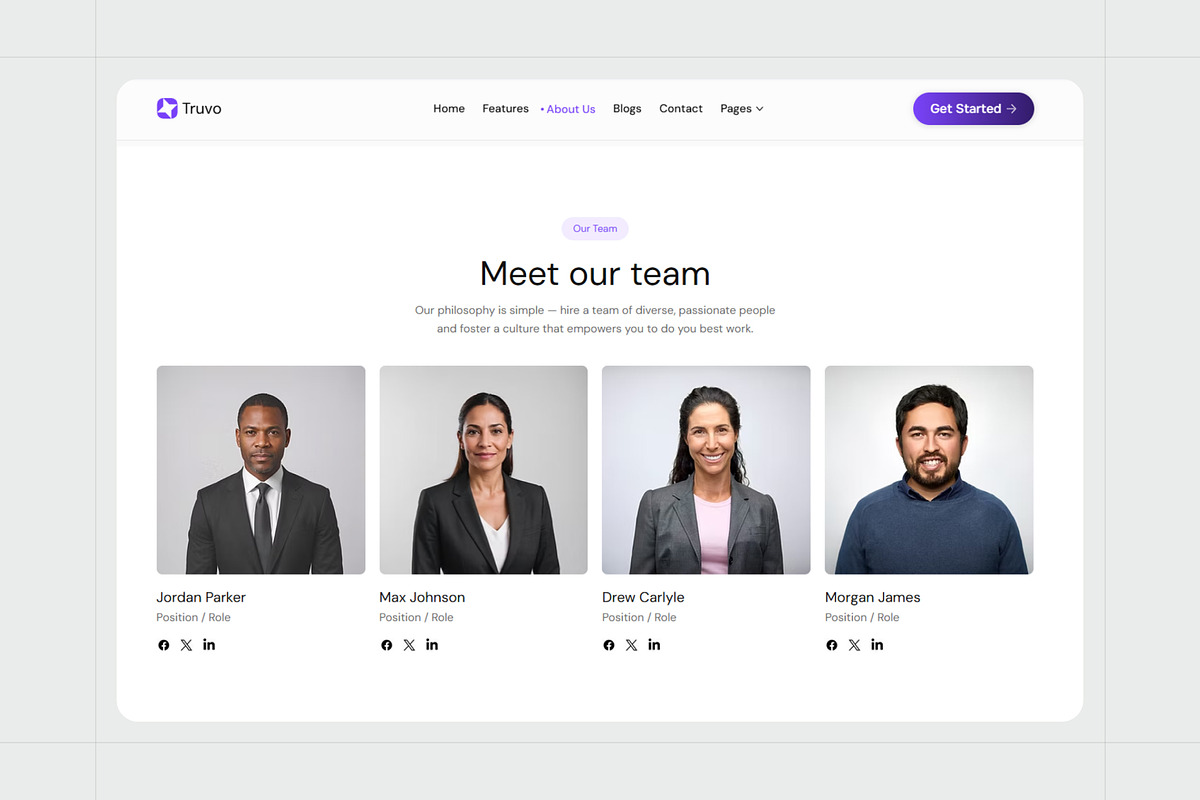 Truvo - AI & SaaS Website Template preview 4