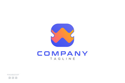 Letter W modern logo design