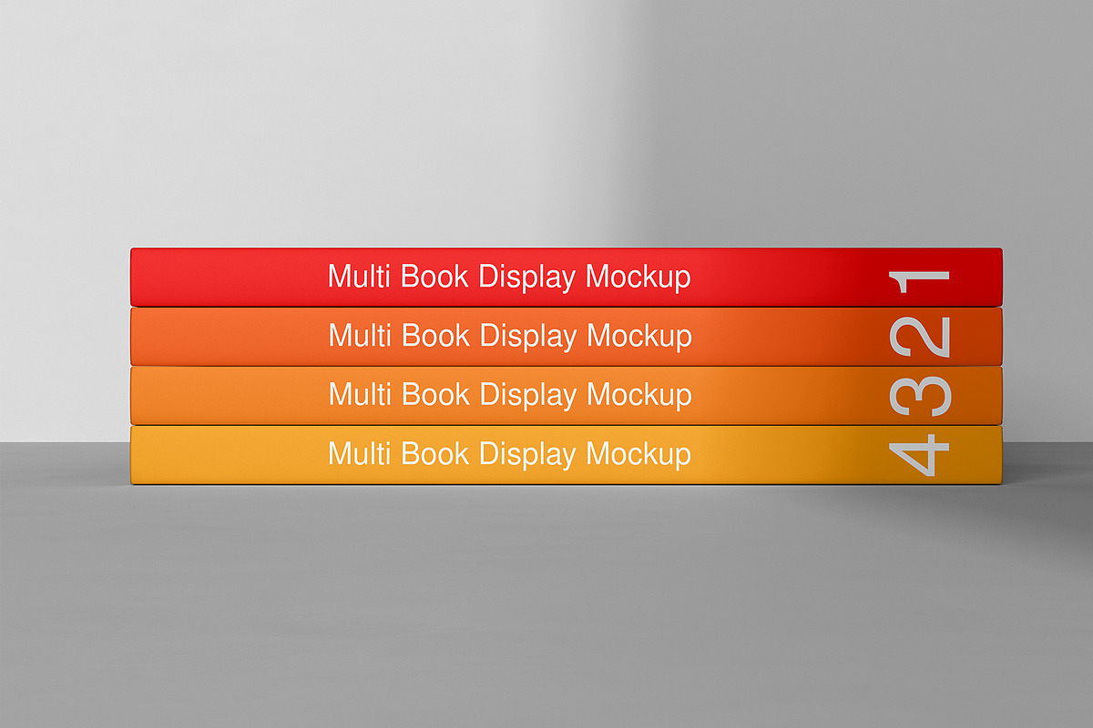 Multi Book Display Mockup - 8 Views, a Books & Magazine Mockup by Illusiongraphic (Photo 6 of 23)