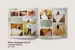 Photo Album Double Template No.10