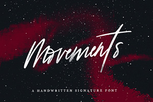 Movements Handwritten Font