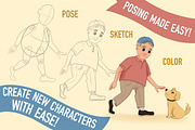 Character Pose Brush Kit - Male, a Brush Add-On by Brushed Rose (Thumbnail 3 of 3)