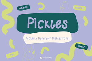 Pickles - Handwritten Display Font