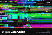 Digital Data Glitch V01, a Background Graphic by dvtchk (Thumbnail 1 of 6)