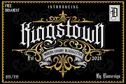 KINGSTOWN, a Blackletter Font by dansdesign (Thumbnail 1 of 10)