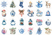 Christmas Chinoiserie Sublimation Bu, an Illustration by DreamPrint404 (Thumbnail 2 of 5)