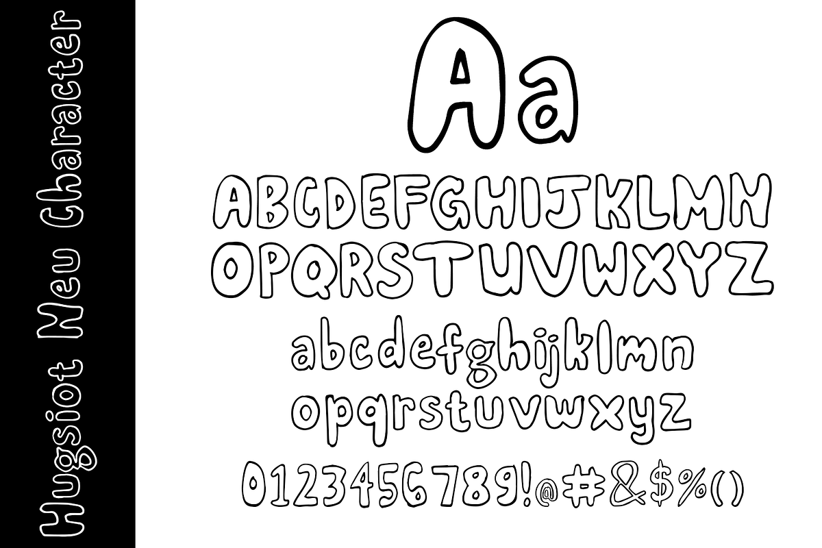 Hugsiot Hand Drawn Font, a Handwritten Font by madeDeduk (Photo 3 of 8)