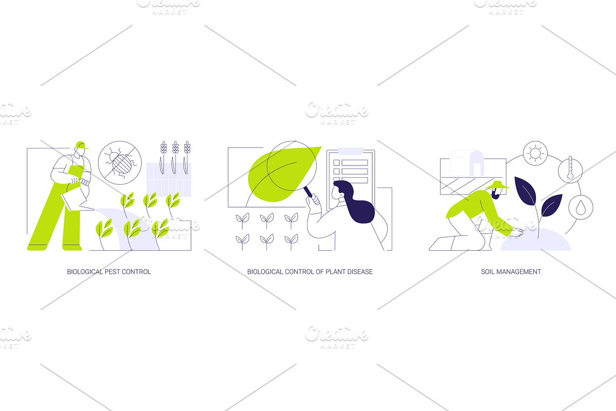 Organic farming industry isolated, an Illustration by Visual Generation