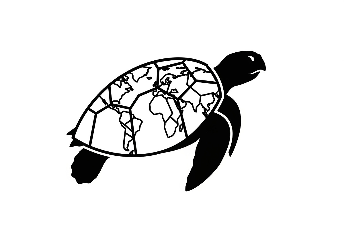 World Map Sea Turtle Bundle, an Illustration by Gaye Art (Photo 29 of 31)