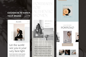 Showit Website Template Alba