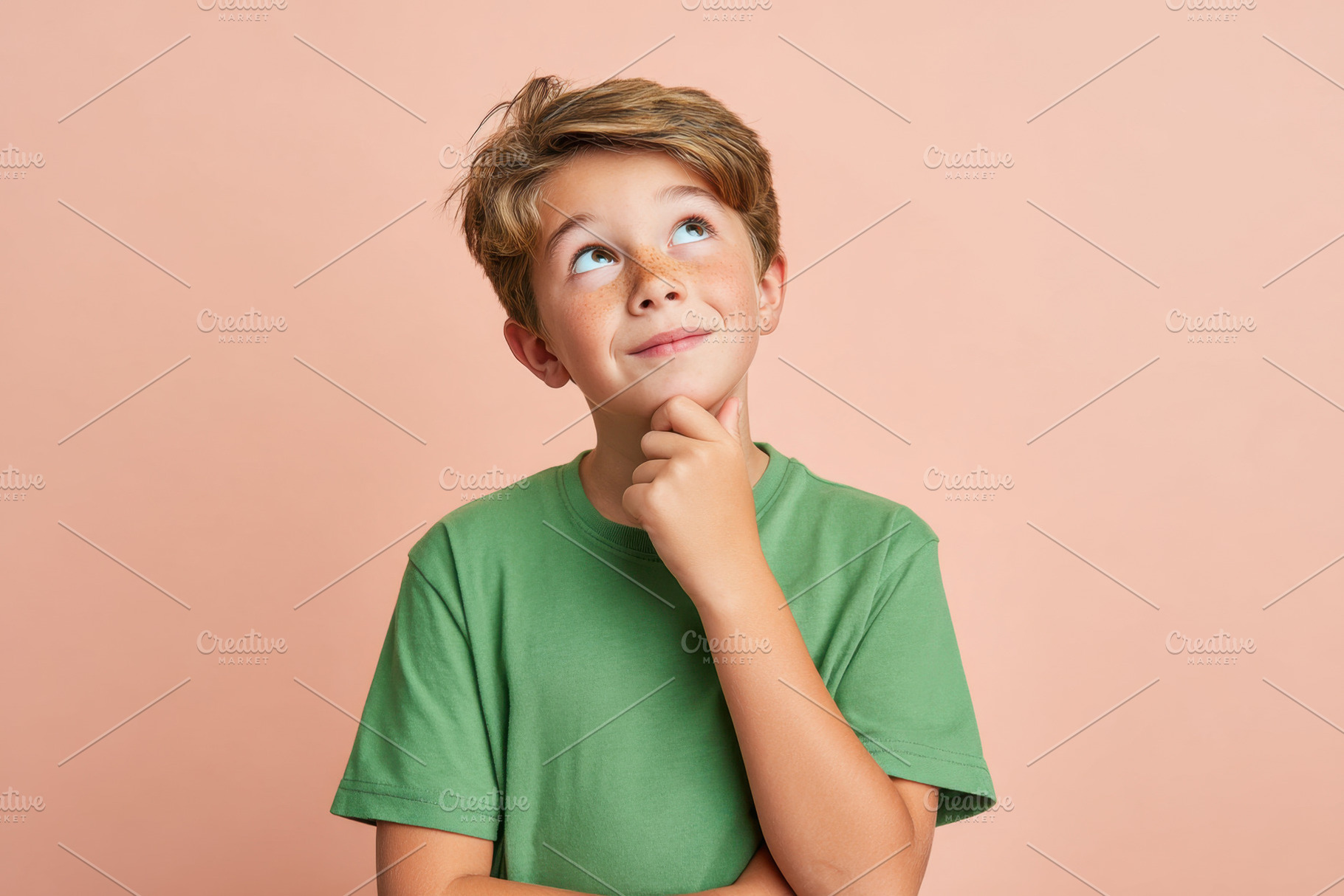 Thoughtful young boy in sweatshirt, a Person Photo by AlyaAnd