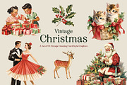 Vintage Christmas Graphics, an Object Graphic by GraphicsByKassy (Thumbnail 1 of 12)