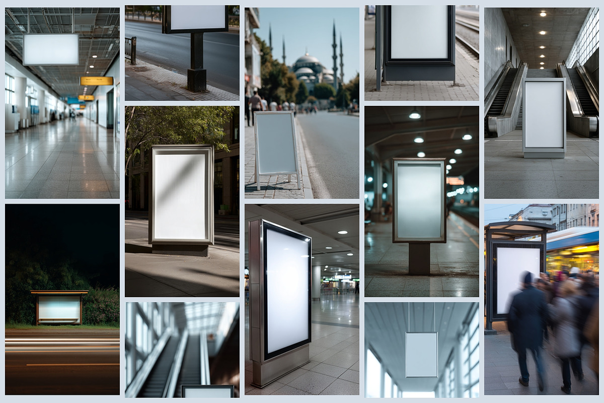 Urban Billboard & Poster Mockup, an Advertising Mockup by AI Petr Creative Agency (Photo 4 of 7)
