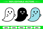 Ghost Silhouette Vector Pack, an Object Graphic by Artonix (Thumbnail 1 of 3)
