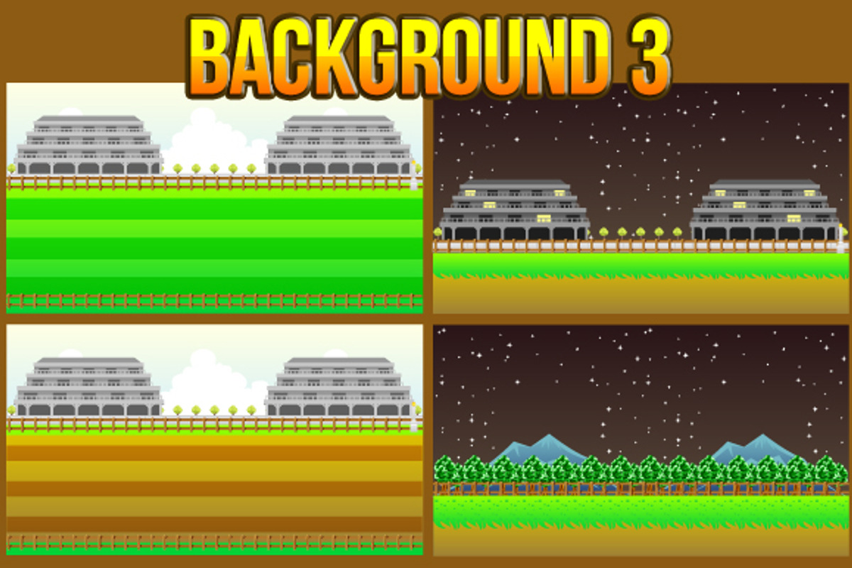 3 Set Game Background, an Illustration by erkoudesign (Photo 6 of 7)