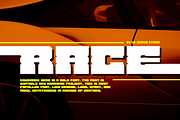 Kewomany Game Automotive Biker Font, a Slab Serif Font by QR Design Studio (Thumbnail 3 of 8)