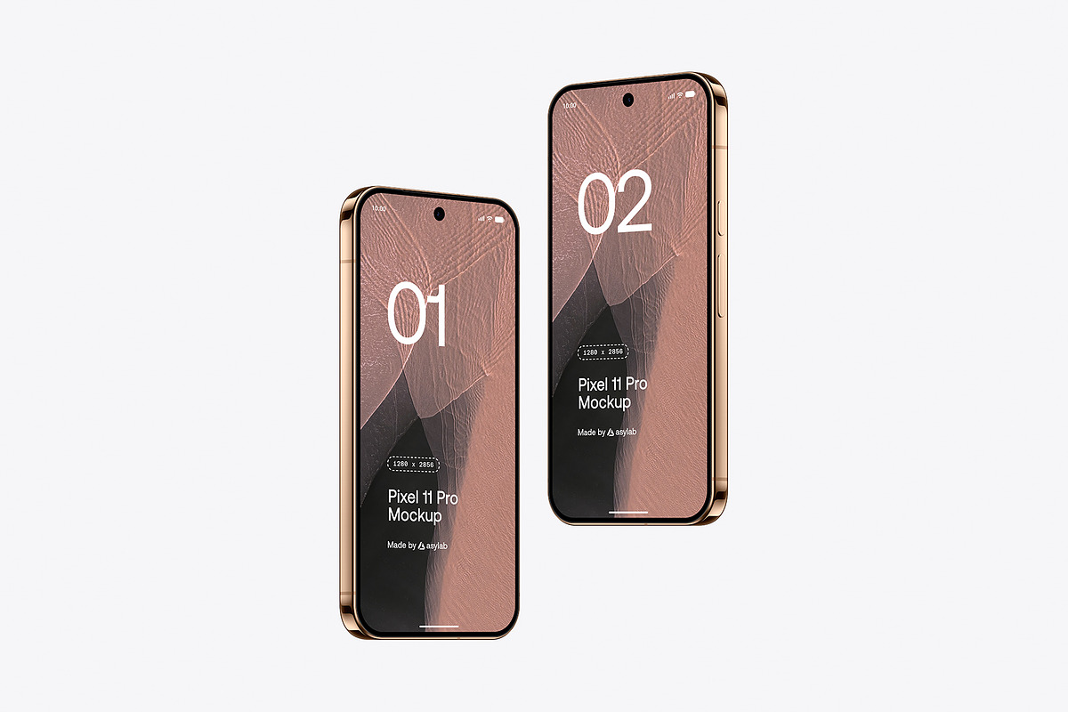 Google Pixel 11 Pro Mockups, an Android Mockup by Asylab (Photo 56 of 62)