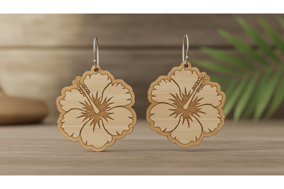 Ornament Dangle Earring Set, a Graphic by hafijul (Photo 7 of 11)