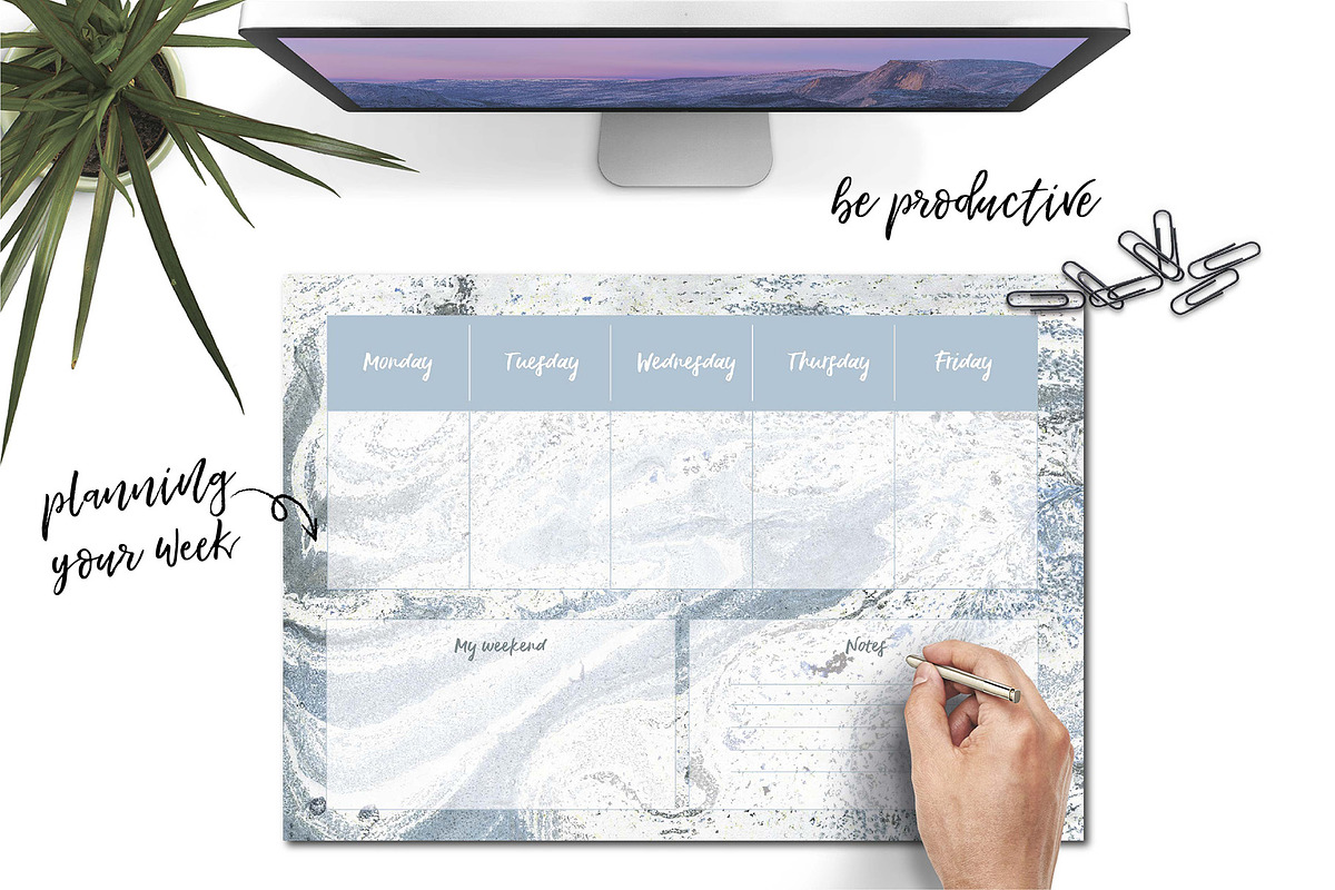 Social Media planner for content, a Social Media Template by digital_essence (Photo 3 of 5)
