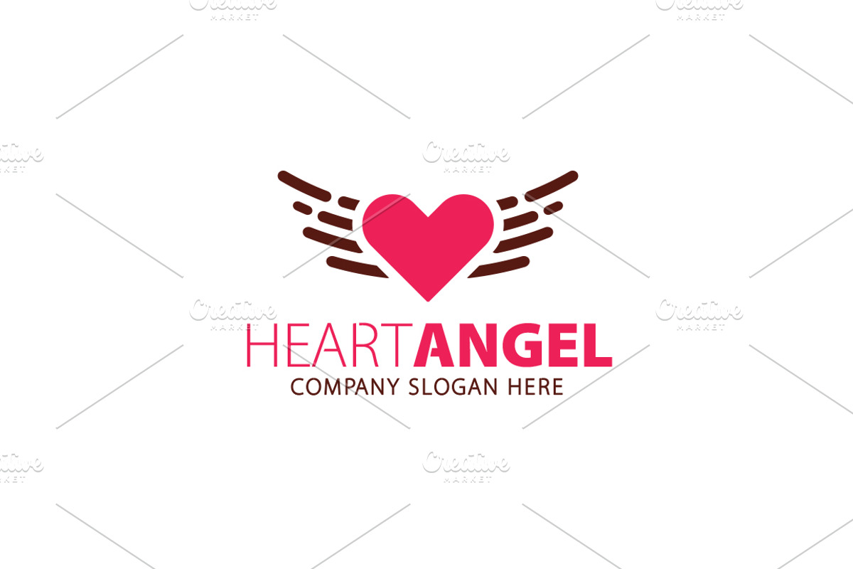 Heart Angel Logo, a Branding & Logo Template by Creative Dezing (Photo 2 of 3)