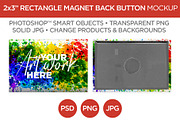 2x3 Rectangle Button Magnet Mockup, a Product Mockup by Mark Anthony Media (Thumbnail 1 of 4)
