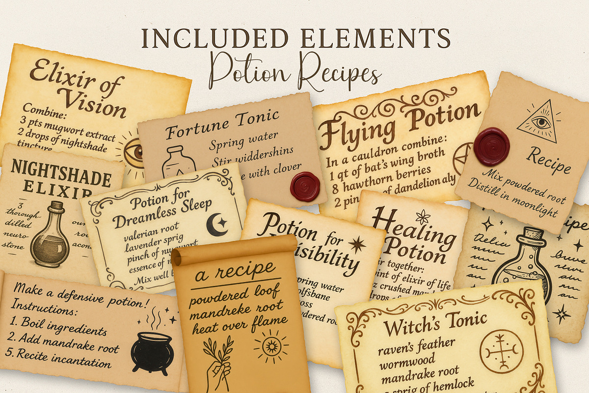 The Witch's Apothecary Kit, an Object Illustration by Curve Design (Photo 6 of 7)