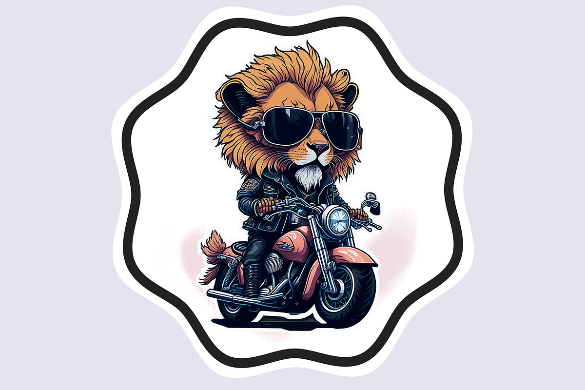 Sticker Cartoon Collection Procreate, an Animal Illustration by ElladesignCo (Photo 3 of 6)