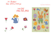 Spring stickers, a Decorative Illustration by Dashnpro (Thumbnail 2 of 3)